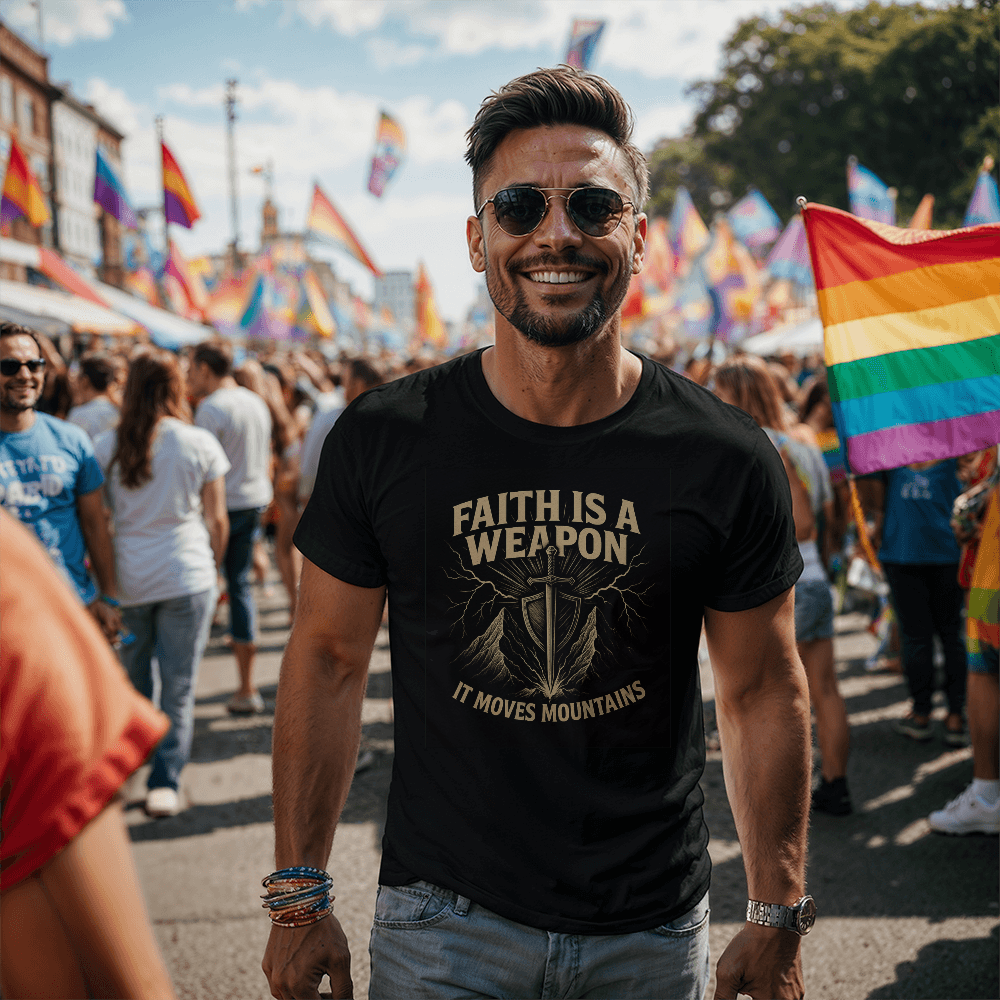 Faith is a Weapon T-Shirt | Bold Christian Apparel | Unisex Gift