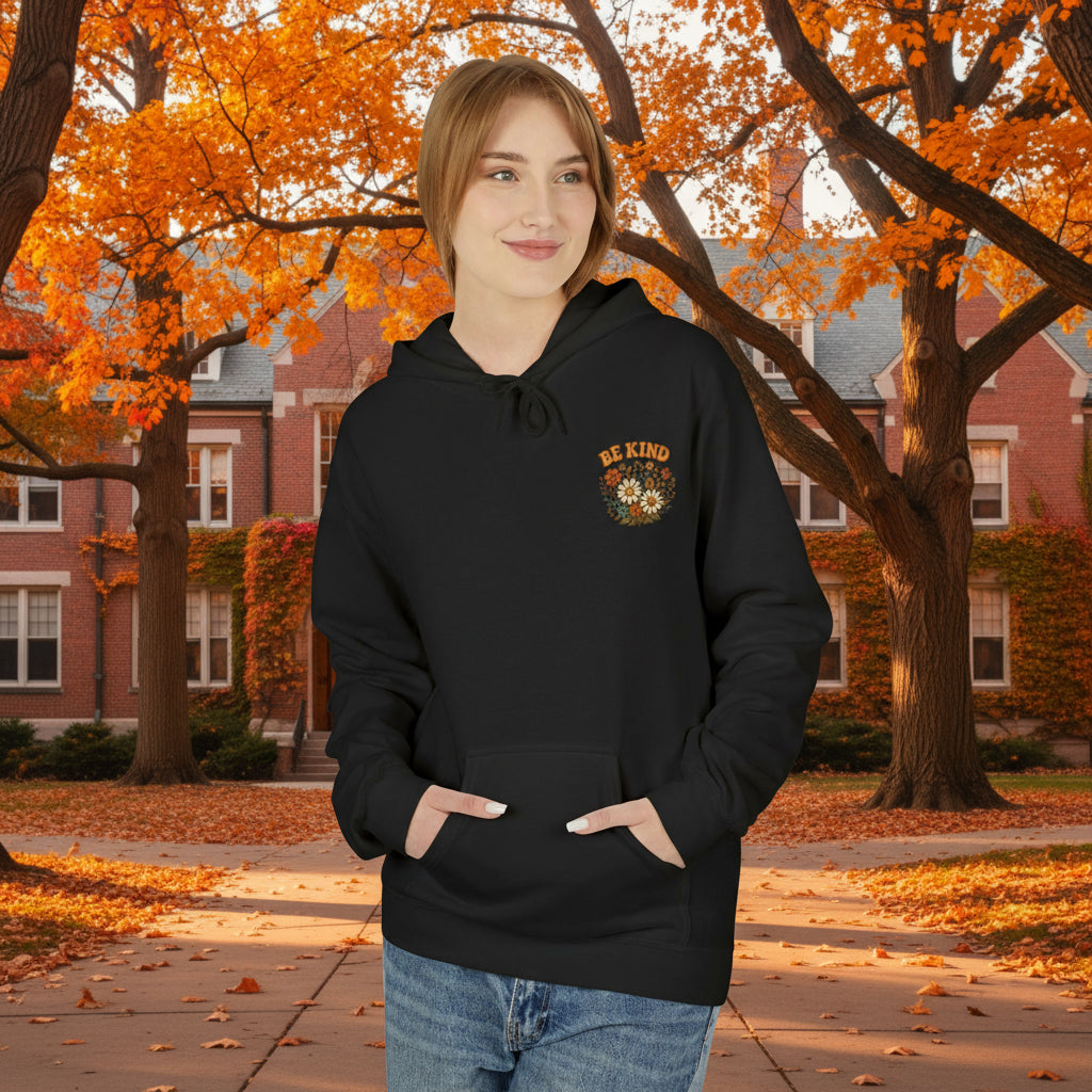 Be Kind Floral Hoodie - Faith Inspired Comfort Wear, Unisex Christian Apparel, Kindness Message Gift