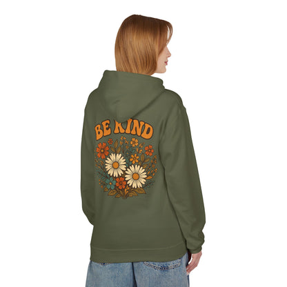 Be Kind Floral Hoodie - Faith Inspired Comfort Wear, Unisex Christian Apparel, Kindness Message Gift