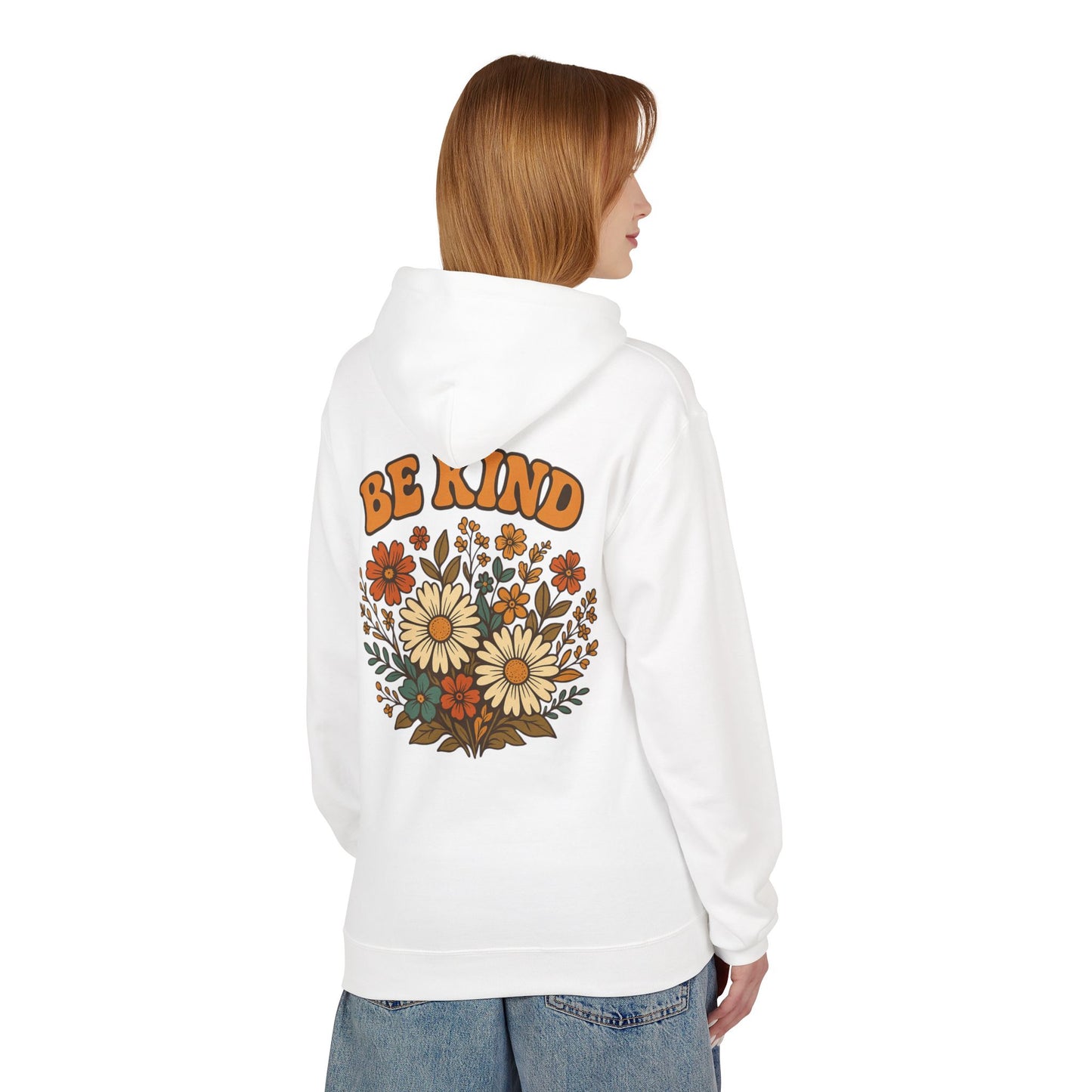 Be Kind Floral Hoodie - Faith Inspired Comfort Wear, Unisex Christian Apparel, Kindness Message Gift