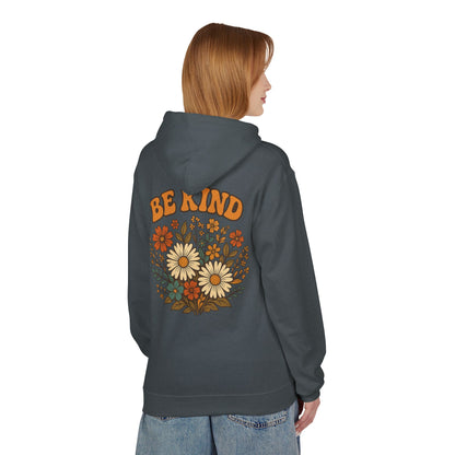 Be Kind Floral Hoodie - Faith Inspired Comfort Wear, Unisex Christian Apparel, Kindness Message Gift