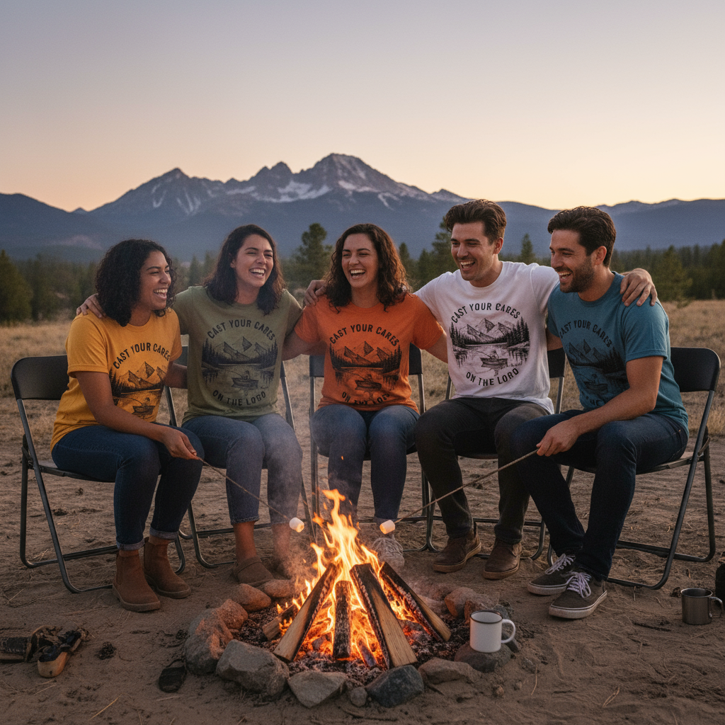 Cast Your Cares On The Lord Women's T-Shirt - Psalm 55:22 Faith Tee