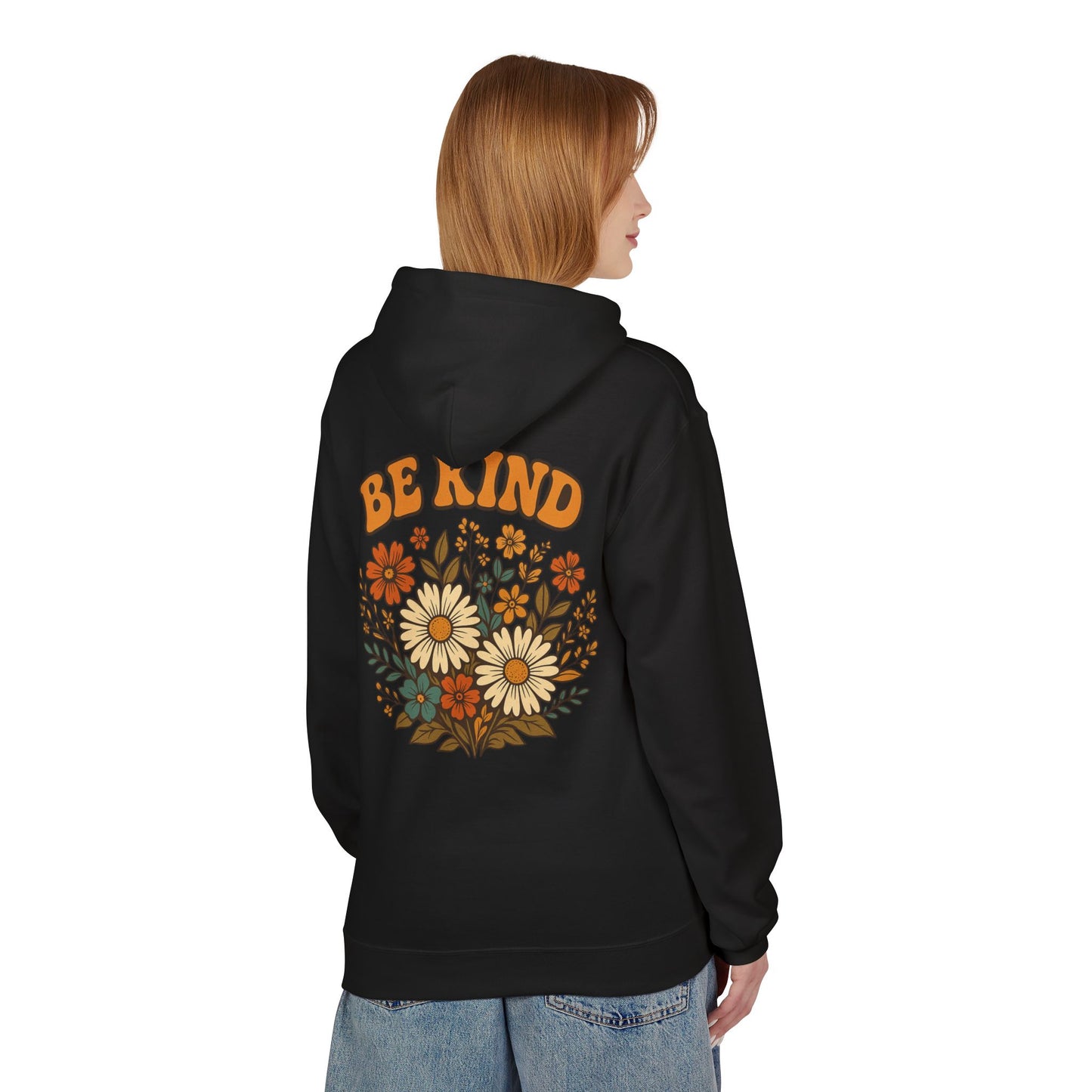 Be Kind Floral Hoodie - Faith Inspired Comfort Wear, Unisex Christian Apparel, Kindness Message Gift