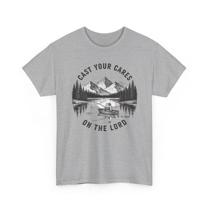 Cast Your Cares On The Lord Women's T-Shirt - Psalm 55:22 Faith Tee