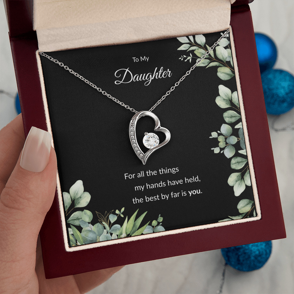 Beloved Daughter Heart Necklace | Faith-Inspired Gift | Sterling Silver or Gold