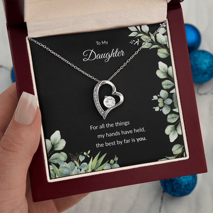 Beloved Daughter Heart Necklace | Faith-Inspired Gift | Sterling Silver or Gold