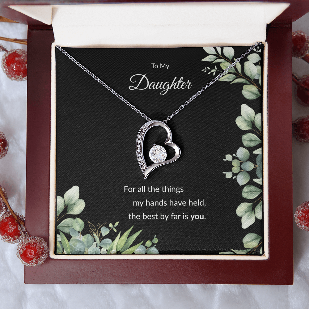 Beloved Daughter Heart Necklace | Faith-Inspired Gift | Sterling Silver or Gold