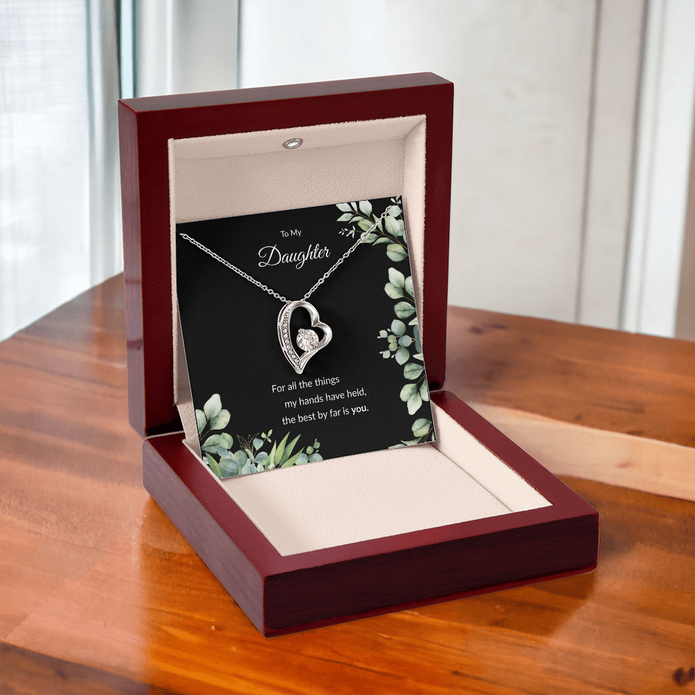 Beloved Daughter Heart Necklace | Faith-Inspired Gift | Sterling Silver or Gold