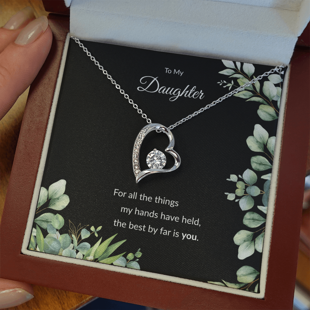 Beloved Daughter Heart Necklace | Faith-Inspired Gift | Sterling Silver or Gold