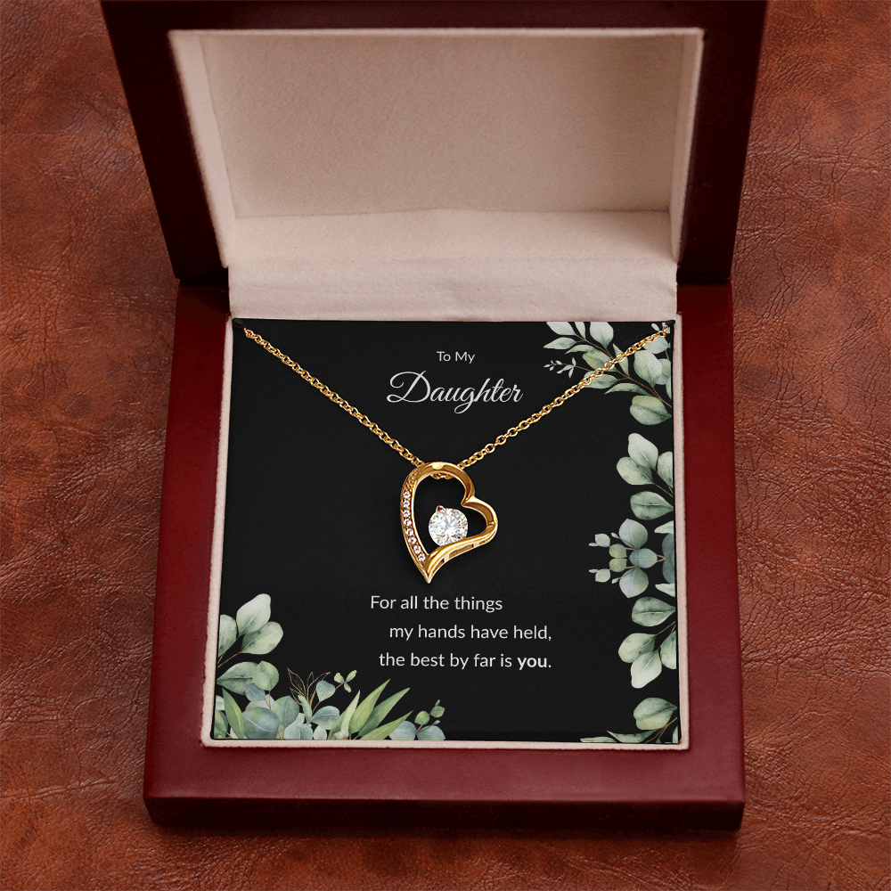 Beloved Daughter Heart Necklace | Faith-Inspired Gift | Sterling Silver or Gold