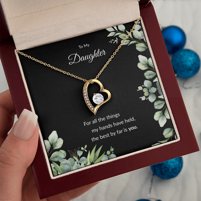 Beloved Daughter Heart Necklace | Faith-Inspired Gift | Sterling Silver or Gold