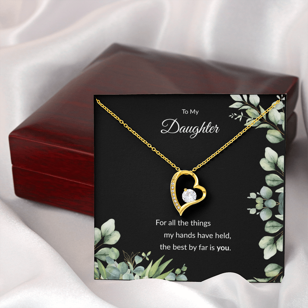 Beloved Daughter Heart Necklace | Faith-Inspired Gift | Sterling Silver or Gold