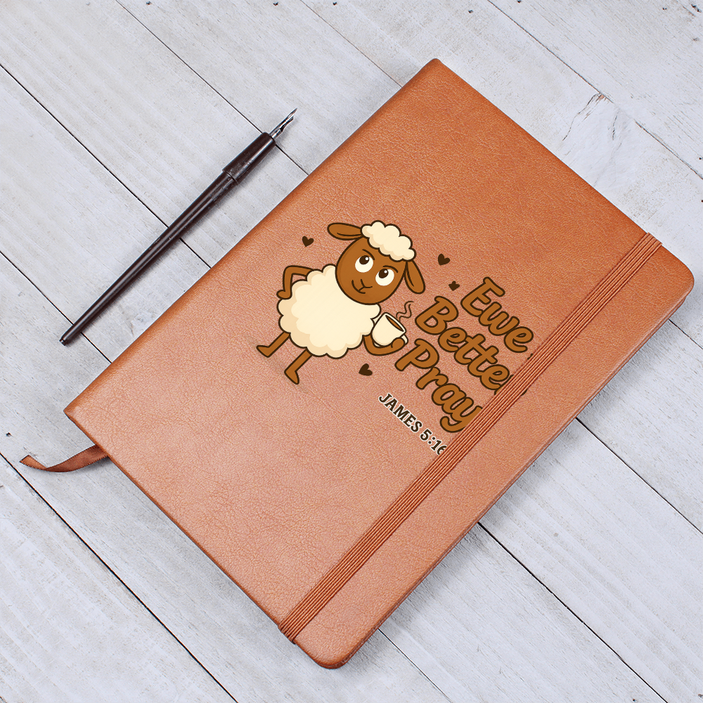 Leather Journal | Ewe Better Pray | Jehovah Sassy Collection