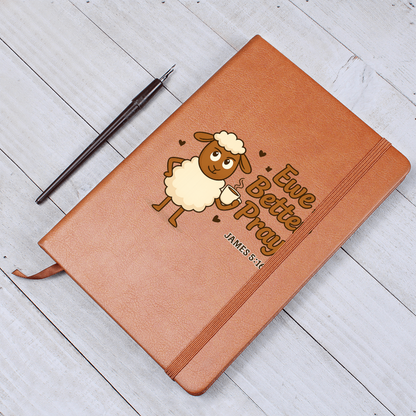 Leather Journal | Ewe Better Pray | Jehovah Sassy Collection