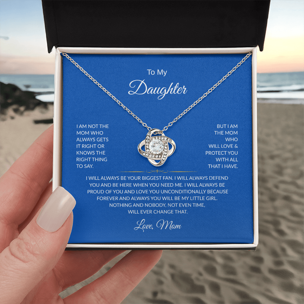 To My Daughter | Love Knot Necklace | Love Mom | I will always be your biggest fan