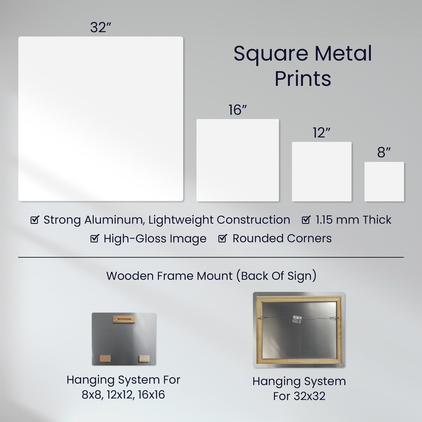 Cast Your Cares On The Lord | High Gloss Metal Prints - Psalm 55:22