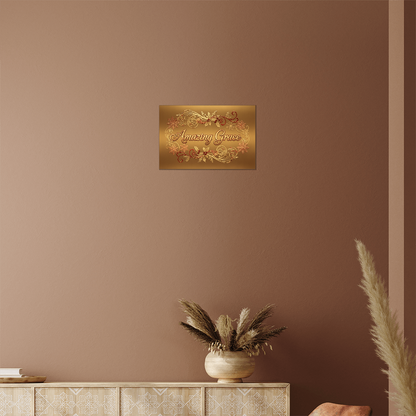 Amazing Grace Metal Wall Art - Faith Christmas Decor