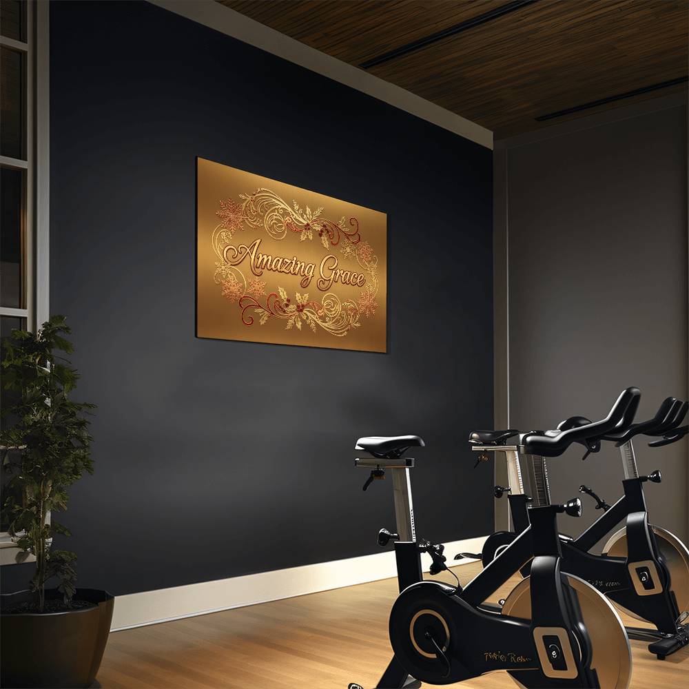 Amazing Grace Metal Wall Art - Faith Christmas Decor