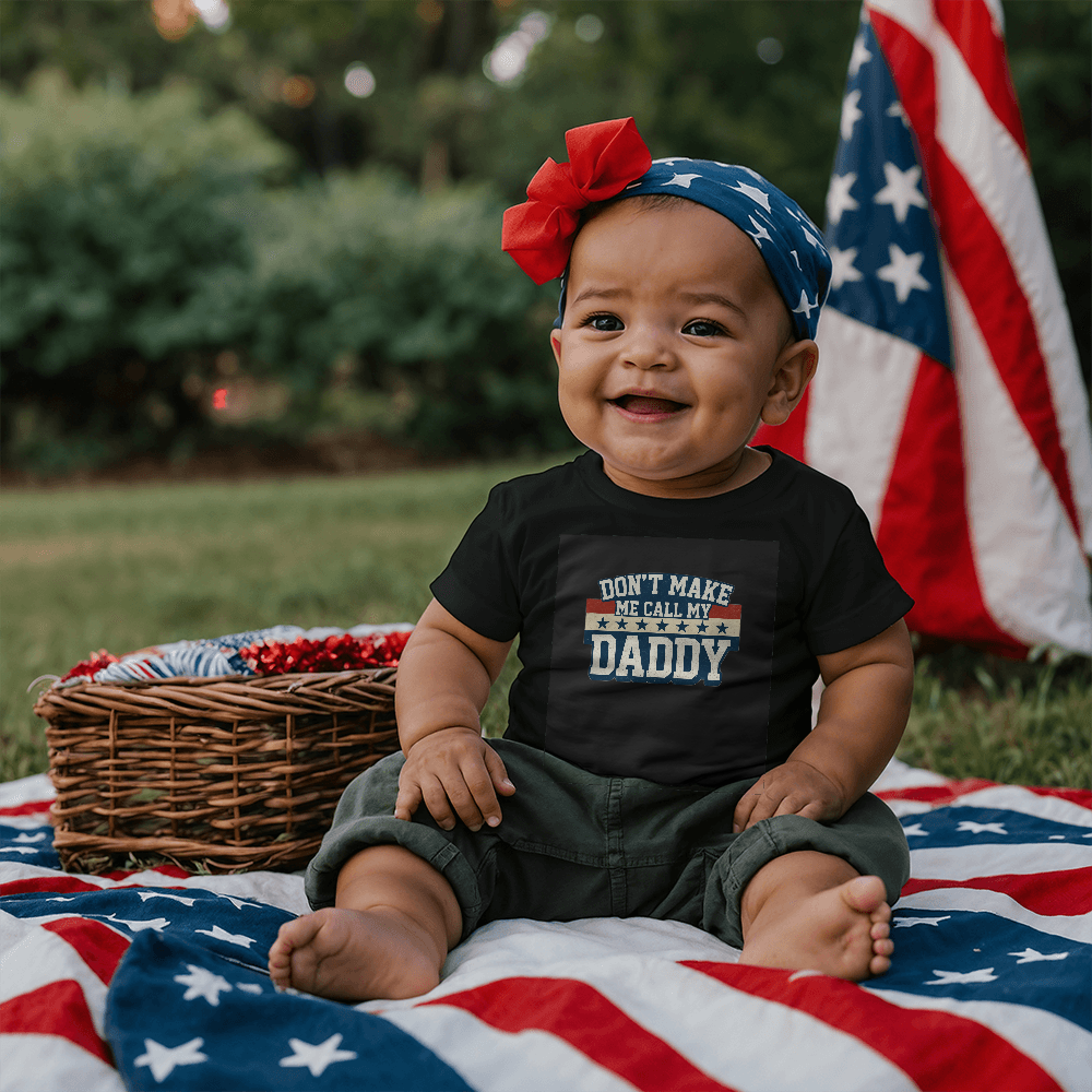 Don't Make Me Call My Daddy Toddler T-Shirt | Cute Faith-Based Kids Clothing