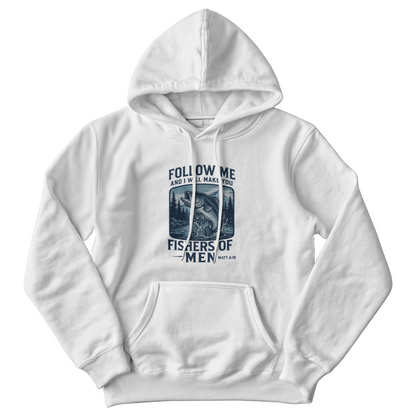 Christian Hoodie | Fishers of Men Scripture | Faith-Based Gift for Men or Women