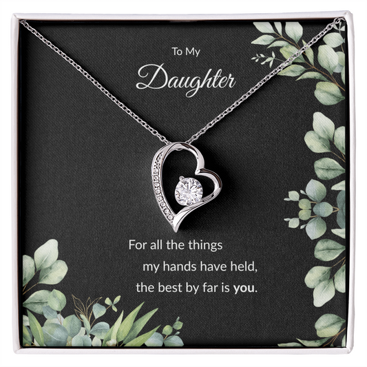 Beloved Daughter Heart Necklace | Faith-Inspired Gift | Sterling Silver or Gold