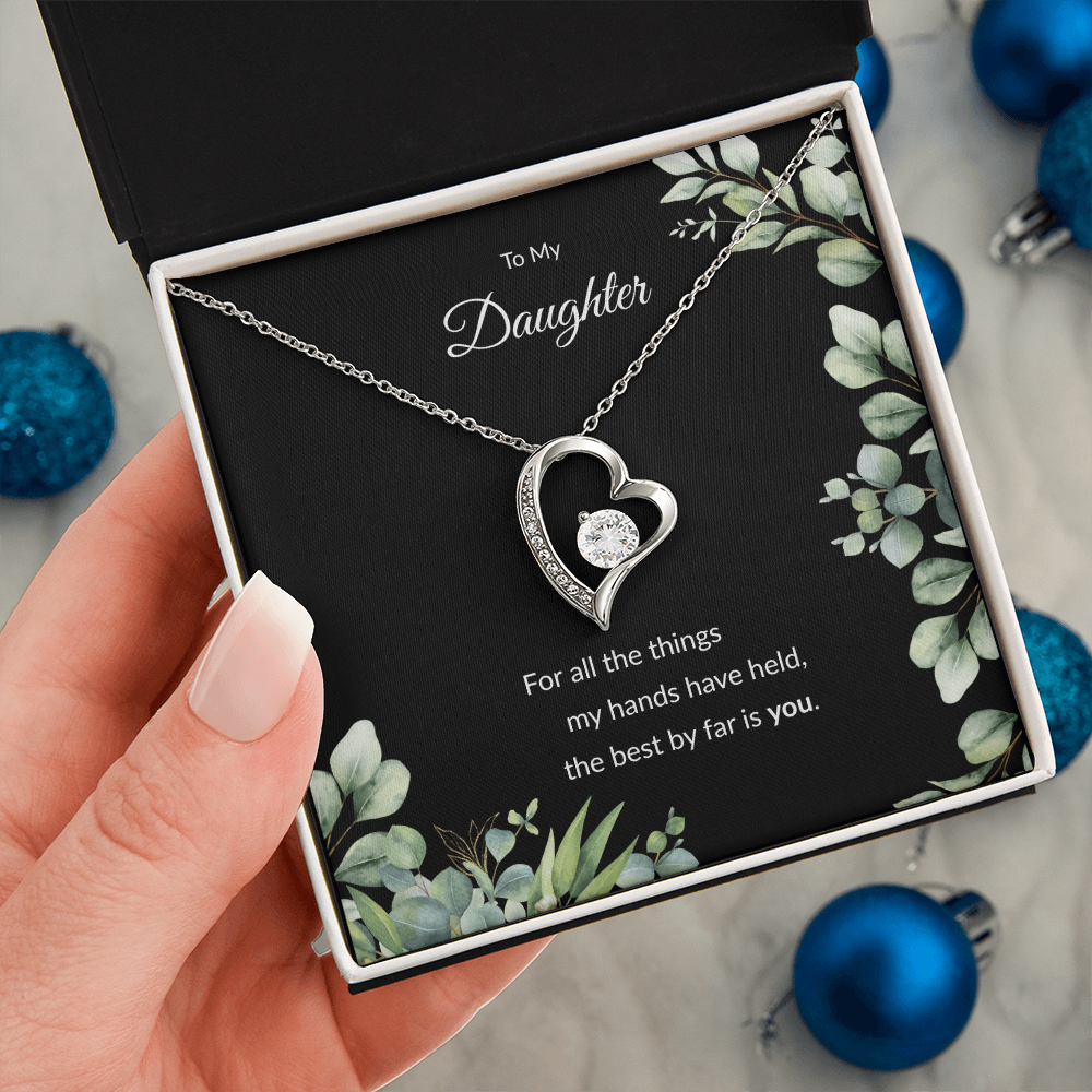 Beloved Daughter Heart Necklace | Faith-Inspired Gift | Sterling Silver or Gold