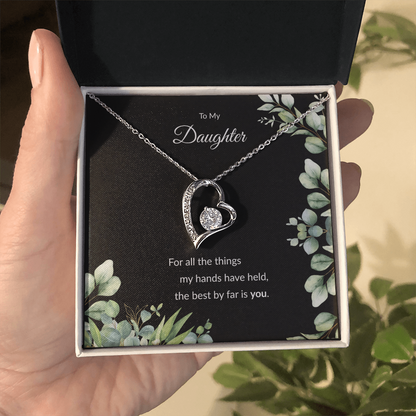 Beloved Daughter Heart Necklace | Faith-Inspired Gift | Sterling Silver or Gold