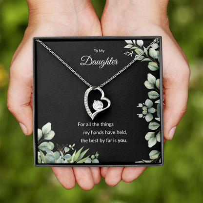 Beloved Daughter Heart Necklace | Faith-Inspired Gift | Sterling Silver or Gold