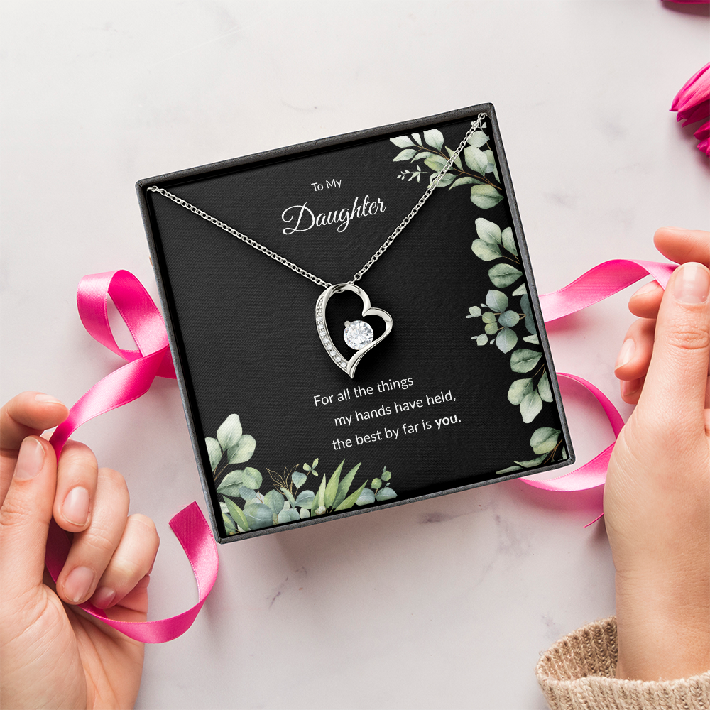 Beloved Daughter Heart Necklace | Faith-Inspired Gift | Sterling Silver or Gold