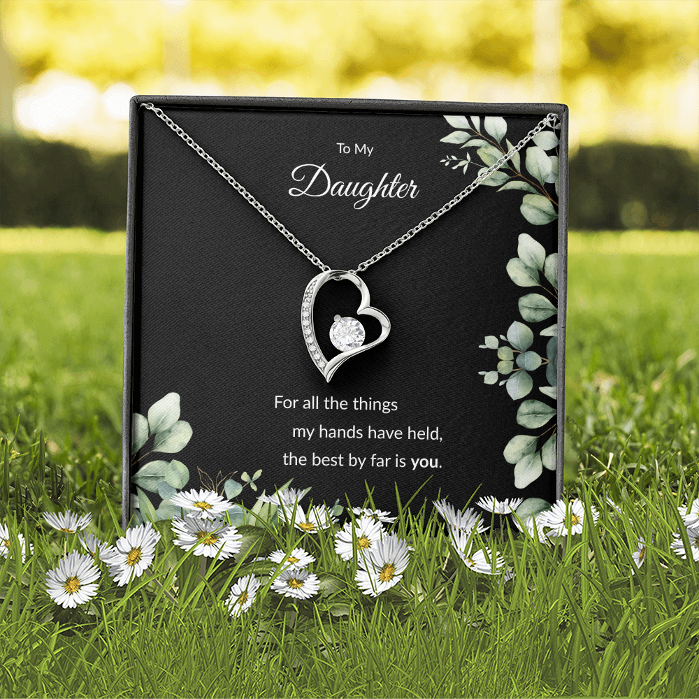 Beloved Daughter Heart Necklace | Faith-Inspired Gift | Sterling Silver or Gold