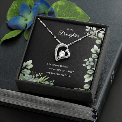 Beloved Daughter Heart Necklace | Faith-Inspired Gift | Sterling Silver or Gold