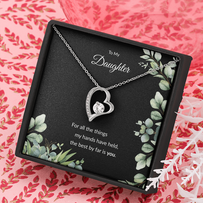 Beloved Daughter Heart Necklace | Faith-Inspired Gift | Sterling Silver or Gold