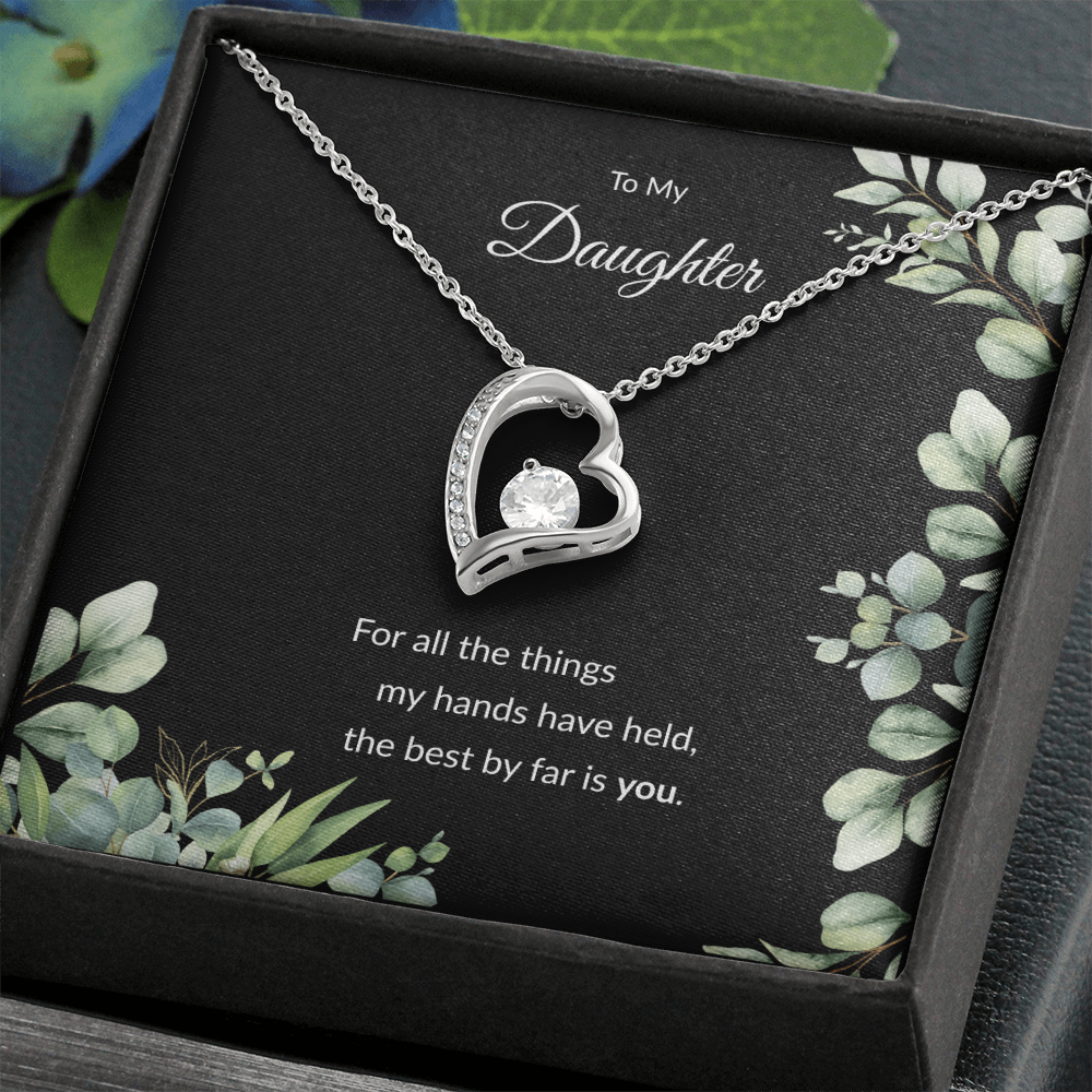 Beloved Daughter Heart Necklace | Faith-Inspired Gift | Sterling Silver or Gold