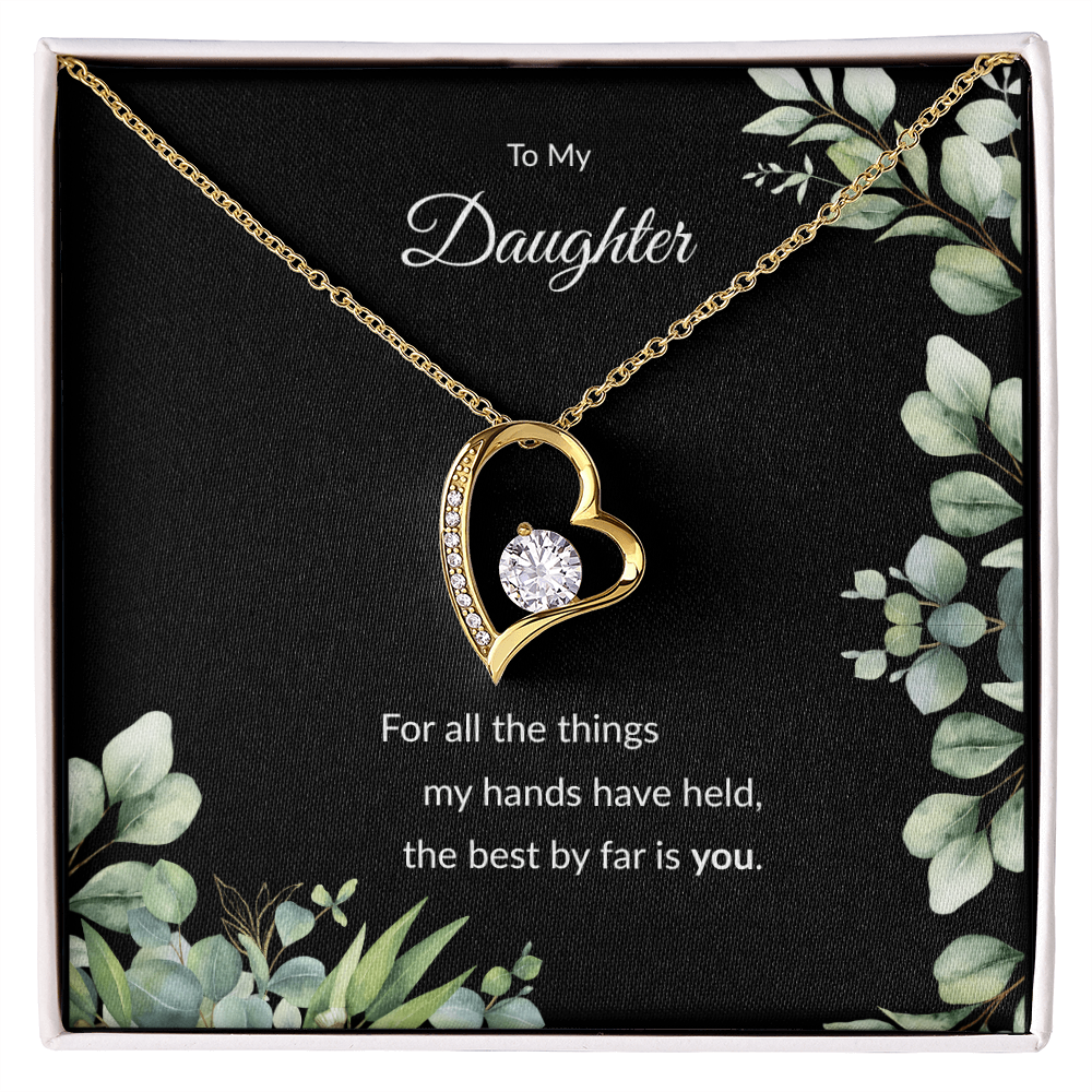 Beloved Daughter Heart Necklace | Faith-Inspired Gift | Sterling Silver or Gold