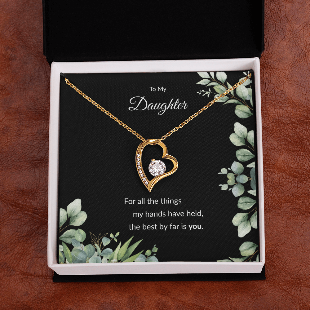 Beloved Daughter Heart Necklace | Faith-Inspired Gift | Sterling Silver or Gold