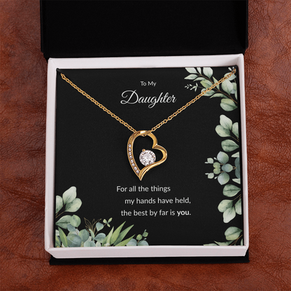 Beloved Daughter Heart Necklace | Faith-Inspired Gift | Sterling Silver or Gold