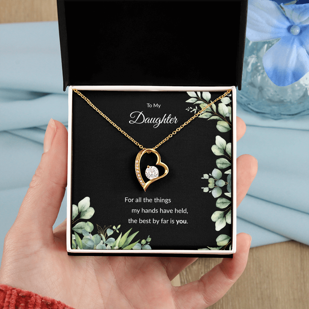 Beloved Daughter Heart Necklace | Faith-Inspired Gift | Sterling Silver or Gold