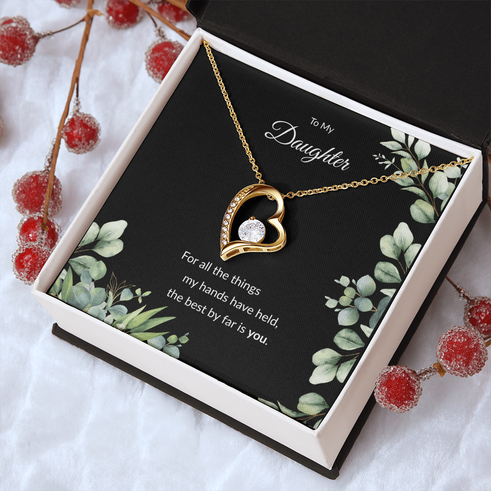 Beloved Daughter Heart Necklace | Faith-Inspired Gift | Sterling Silver or Gold
