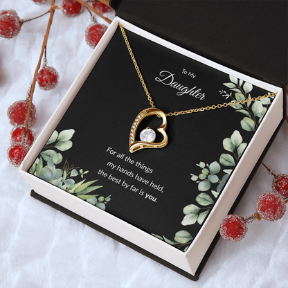 Beloved Daughter Heart Necklace | Faith-Inspired Gift | Sterling Silver or Gold