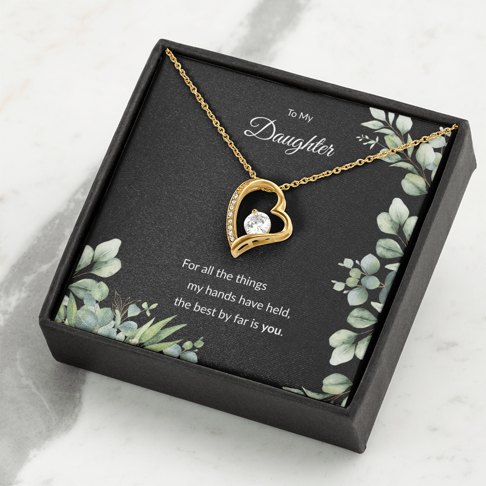 Beloved Daughter Heart Necklace | Faith-Inspired Gift | Sterling Silver or Gold