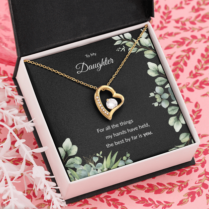 Beloved Daughter Heart Necklace | Faith-Inspired Gift | Sterling Silver or Gold