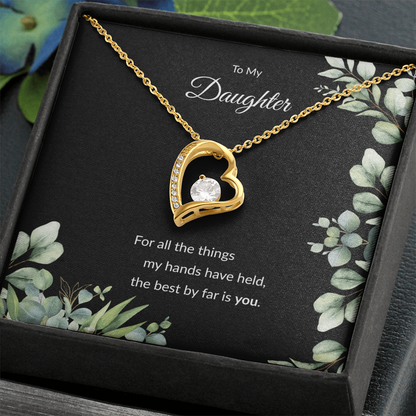 Beloved Daughter Heart Necklace | Faith-Inspired Gift | Sterling Silver or Gold