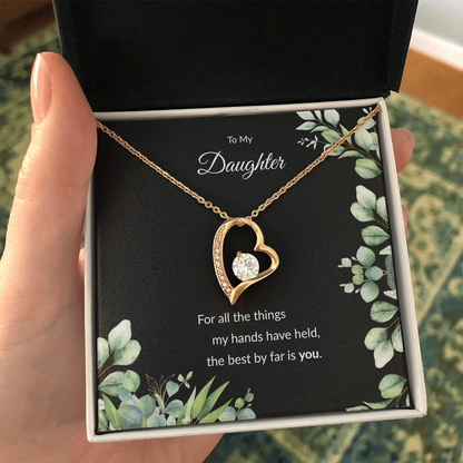 Beloved Daughter Heart Necklace | Faith-Inspired Gift | Sterling Silver or Gold