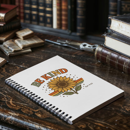 Be Kind Spiral Notebook | Ephesians 4:32 | Faith-Inspired Ruled or Graph Paper
