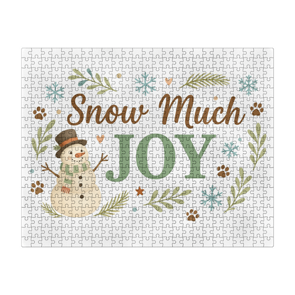 Snow Much Joy Jigsaw Puzzle | Family Christmas Activity | Fun Holiday Gift for Kids