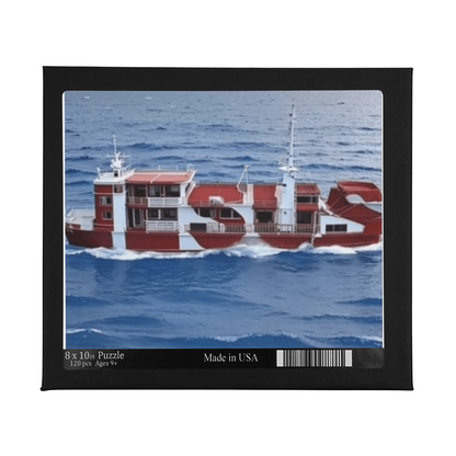 Jesus Container Ship Jigsaw Puzzle | Faith-Inspired Family Activity | Christian Gift for All Ages