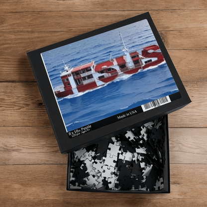 Jesus Container Ship Jigsaw Puzzle | Faith-Inspired Family Activity | Christian Gift for All Ages