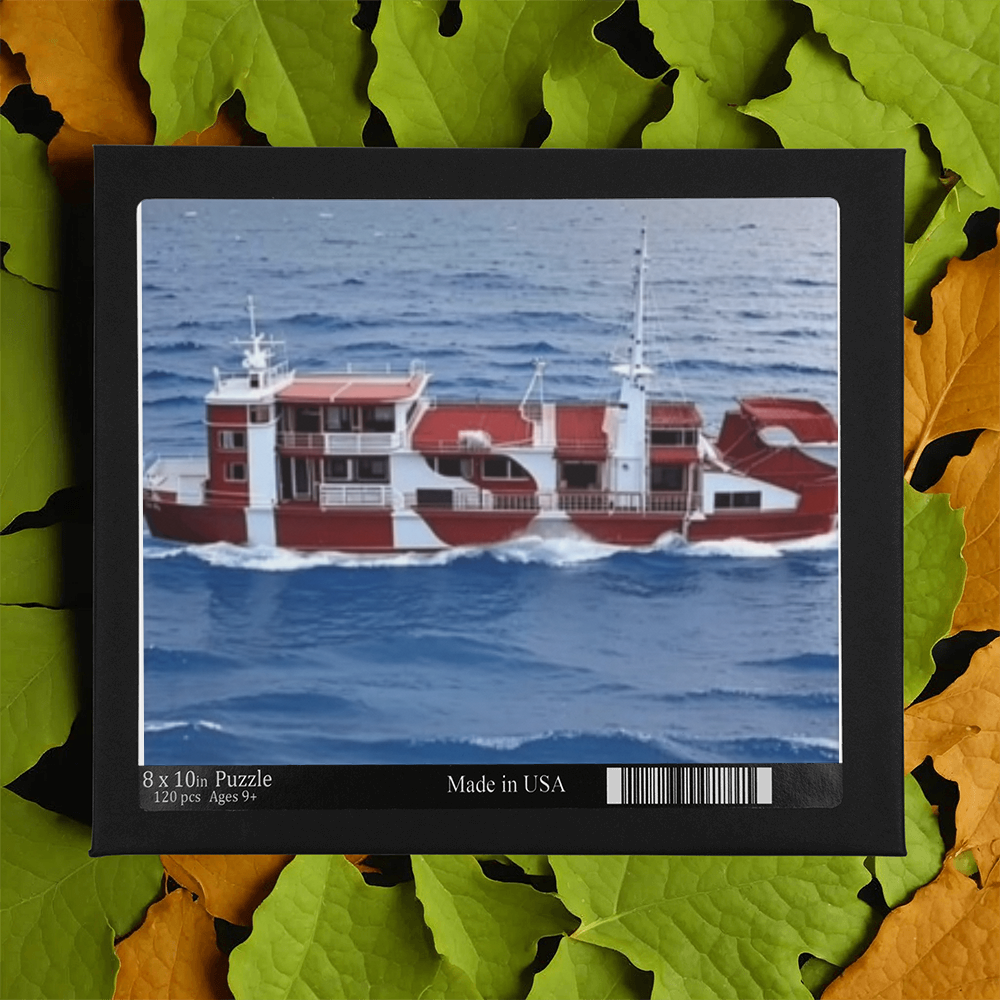 Jesus Container Ship Jigsaw Puzzle | Faith-Inspired Family Activity | Christian Gift for All Ages