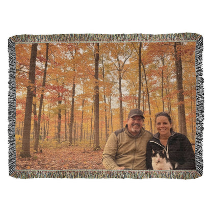 Faith, Family & Furry Friends Woven Blanket | Custom Pet Memorial Keepsake