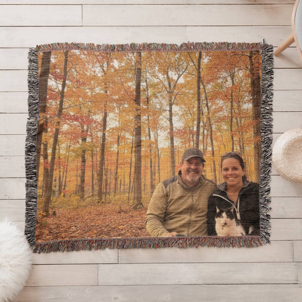 Faith, Family & Furry Friends Woven Blanket | Custom Pet Memorial Keepsake